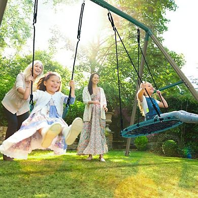 Bronze Lantern 7.5-Foot Tall Swing Set