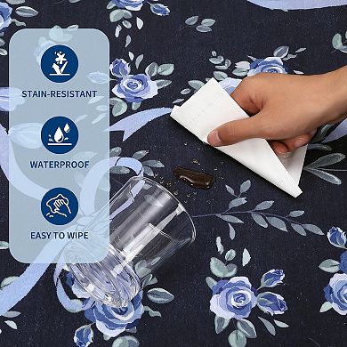 ANIXOL Floral Bow Washable Area Rug