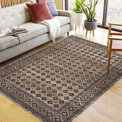ANIXOL Geometric Washable Area Rug