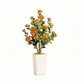 ANIXOL Artificial Camellia Tree in Pot