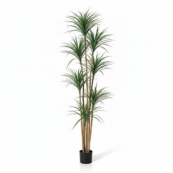 Artificial Dracaena Tree for Indoor Décor Photo Backdrops Nursery Living Room Office