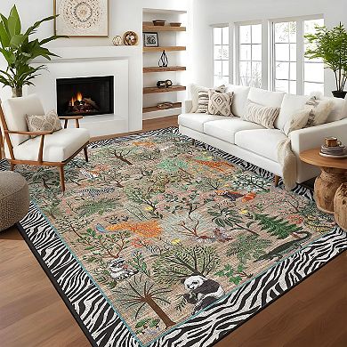 IDEALHOUSE Nature Print Low-Pile Area Rug