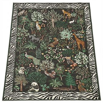 IDEALHOUSE Nature Print Low-Pile Area Rug
