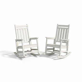 Oversized Rocking Chair 40", All-Weather Outdoor Rocker for Patio Garden Lawn