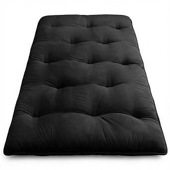 IDEALHOUSE Japanese Futon Floor Mattress, Foldable & Roll-Up for Multi-Use