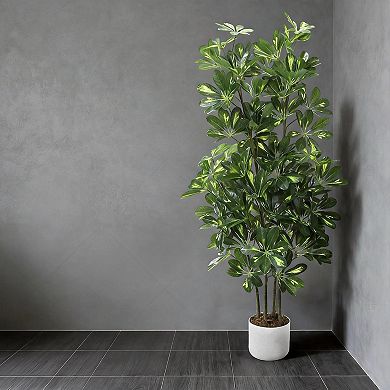 ANIXOL 4-Ft Artificial Umbrella Tree Plant