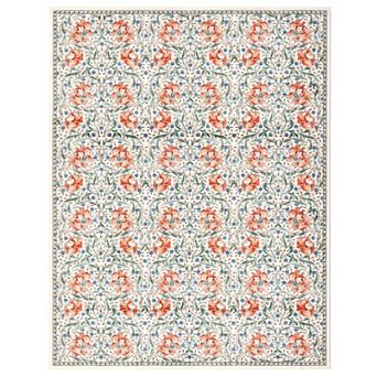 ANIXOL Floral Washable Area Rug