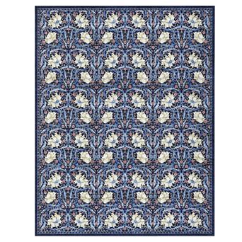 ANIXOL Floral Washable Area Rug