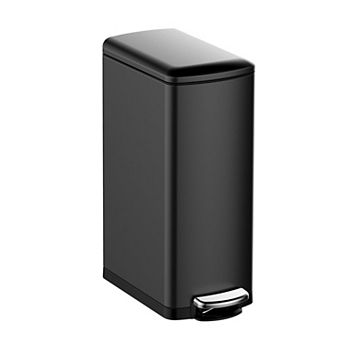 ANIXOL Slim Stainless Steel Step Trash Can with Soft-Close Lid