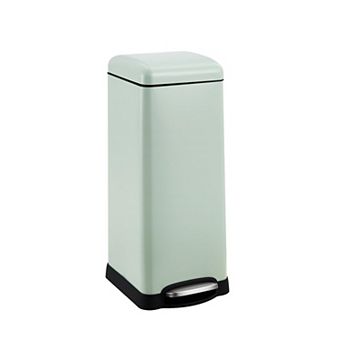 ANIXOL Stainless Steel Step Trash Can with Soft-Close Lid & Foot Pedal