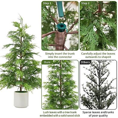 ANIXOL 7-ft Artificial Potted Tree