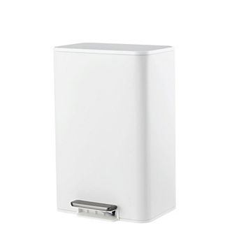 ANIXOL Stainless Steel Step Trash Can with Soft-Close Lid & Foot Pedal