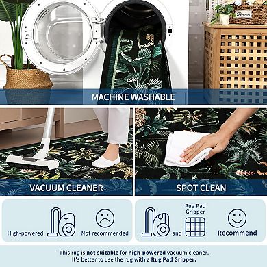 IDEALHOUSE Blue Tiger Jungle Area Rug