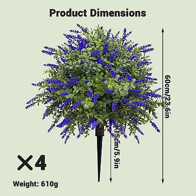 ANIXOL Artificial Lavender Plant with Stake