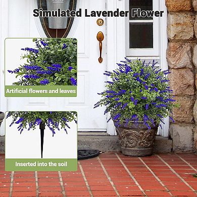 ANIXOL Artificial Lavender Plant with Stake