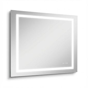 IDEALHOUSE Frameless LED Bathroom Mirror with Anti-Fog & Dimmable Lights