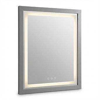 IDEALHOUSE Frameless LED Bathroom Mirror with Anti-Fog & Dimmable Lights