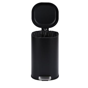 ANIXOL Stainless Steel Step Trash Can with Soft-Close Lid & Foot Pedal