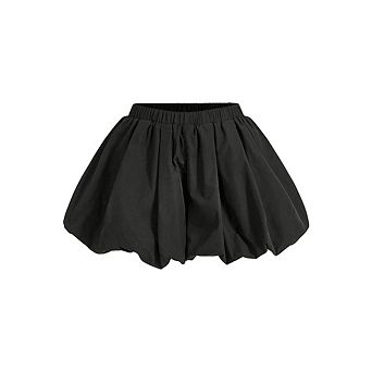 Women's Bubble Skirt Elastic High Waisted Puffy Skorts Shorts Y2k Skirts with Shorts Underneath