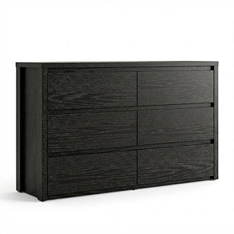 ANIXOL 6-Drawer Wood Dresser
