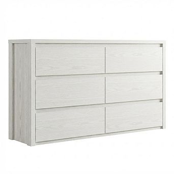 ANIXOL 6-Drawer Wood Dresser