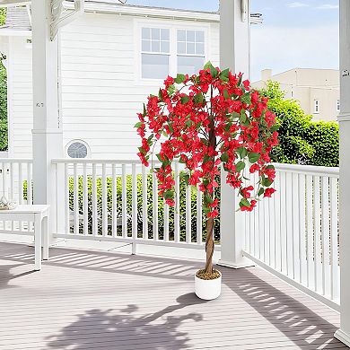 ANIXOL Artificial Bougainvillea Tree with Pot