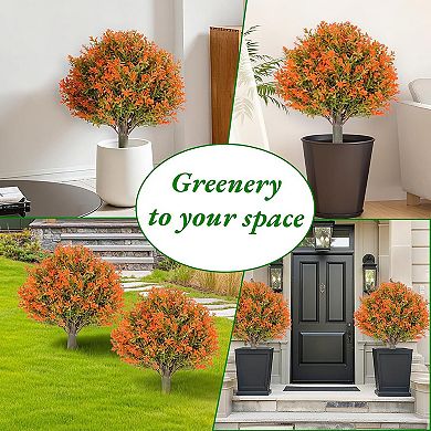 ANIXOL Artificial Topiary Trees with Spikes Set of 2