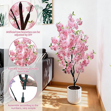 ANIXOL 5ft Pink Cherry Blossom Tree in Pot