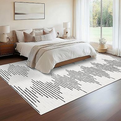 ANIXOL Washable Geometric Area Rug