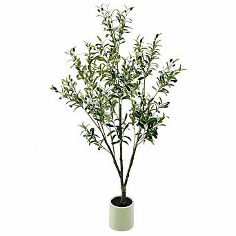 ANIXOL Artificial Olive Tree with White Pot