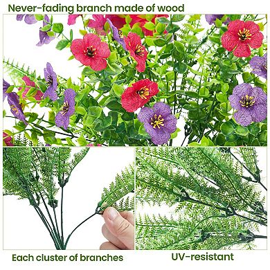 ANIXOL Artificial Outdoor Flower Bundles