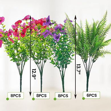 ANIXOL Artificial Outdoor Flower Bundles