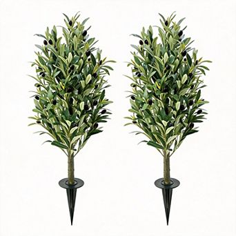 ANIXOL Artificial Bay Laurel Trees Set of 2
