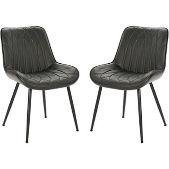 Mid Century Dining Chairs Set of 2 for Kitchen Dining Room Waiting Room