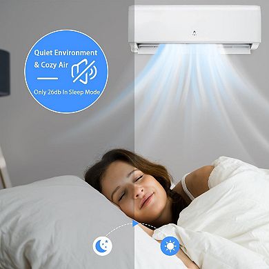 12000 BTU Split Air Conditioner and Heater, 230V