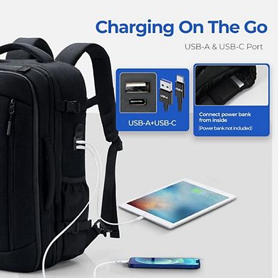 Water-Resistant Shoulder-Padded Adventure Backpack