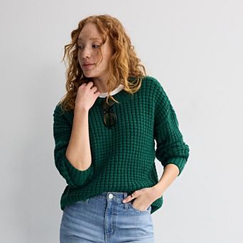 Juniors' SO® Textured Pullover Sweater