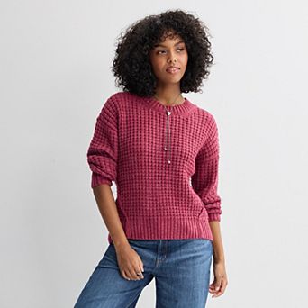 Juniors' SO® Textured Pullover Sweater