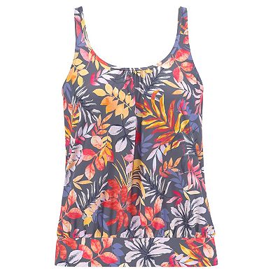 Lascana Women's Tropical Print Loose Tankini Top