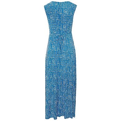 Lascana Women's Print V-Neck Maxi Dress