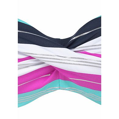 Lascana Women's Striped Bandeau Bikini Top