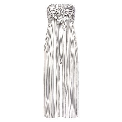 Lascana Women's Tie Front Culotte Jumpsuit