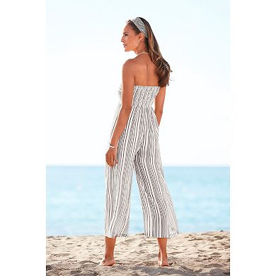 Lascana Women's Tie Front Culotte Jumpsuit