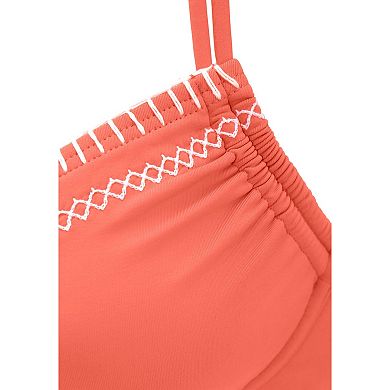 Lascana Women's Trimmed Underwire Bikini Top