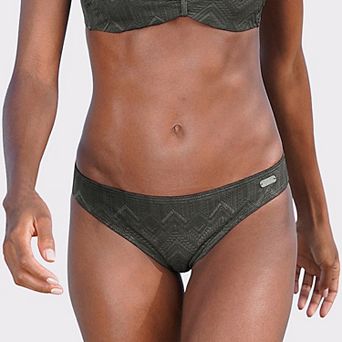 Lascana Women's Textured Classic Bikini Bottom