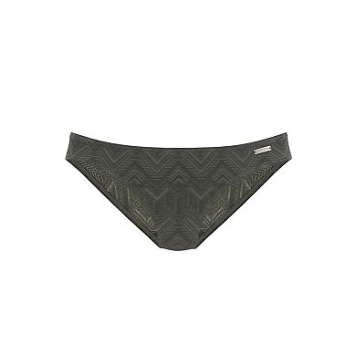 Lascana Women's Textured Classic Bikini Bottom