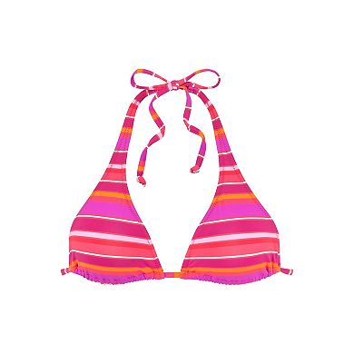 Lascana Women's Striped Triangle Bikini Top