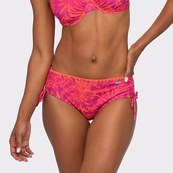Lascana Women's Tropical Mid Rise Bikini Bottom