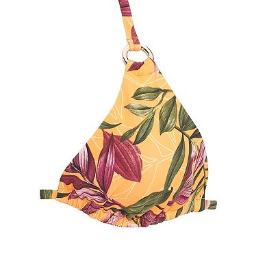 Lascana Women's Tropical Print Triangle Bikini Top