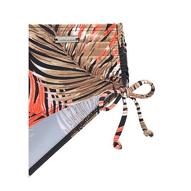 Lascana Women's Palm Print Mid Rise Bikini Bottom